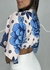 CROPPED MANGA MORCEGO ESTAMPADO na internet