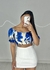 CROPPED ESTAMPADO AZUL FARM - comprar online