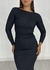 VESTIDO MIDI COSTAS NUA PRETO - Morena Rara