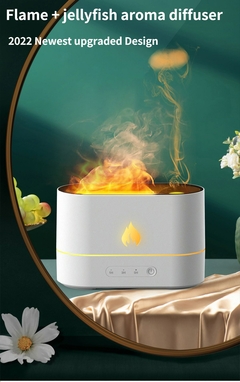 Difusor Umidificador com chama Aromaterapia Volcano Mist
