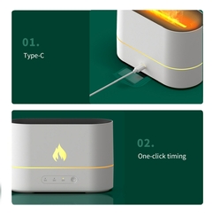 Imagem do Difusor Umidificador com chama Aromaterapia Volcano Mist
