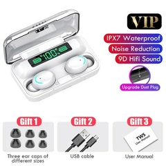 F9-5 TWS Fone De Ouvido Bluetooth 5.1 Sem Fio Aparelho À Prova d´água F9-5 - Dinastia Emporium