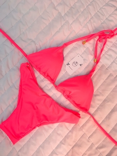 Biquíni Liso Pink Neon - Blueberry Store na internet