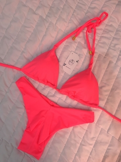 Biquíni Liso Pink Neon - Blueberry Store - comprar online