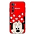 Capa Para Motorola Edge 30 5G Traseira De Silicone Cartoon Mickey Minnie