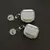 Capa Criativa Anti-Impacto Com Pingente De Prata Galvanizada Para Airpods 3 1/2 Pro na internet