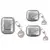 Capa Criativa Anti-Impacto Com Pingente De Prata Galvanizada Para Airpods 3 1/2 Pro - comprar online