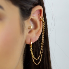 Brinco Ear Line argola - BANHO OURO - comprar online