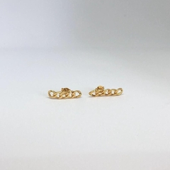 Brinco Ear Hook correntaria - Banho ouro