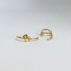 Brinco Ear Hook Nó - Banho ouro na internet