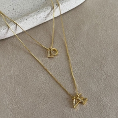 colar love - banho ouro