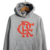 Jaqueta Corta-Vento Flamengo 23/24 Masculina Adidas - Cinza com detalhes em vermelho - Loja - Craques Prime