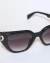 Imagem do Óculos de Sol AMMU Gatinho CHARM - Preto Degradê - Acetato