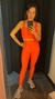 conjunto canelado laranja páprica