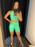 conjunto top e short canelado VERDE MENTA