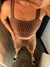 conjunto canelado top e shot MARROM na internet