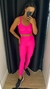 conjunto canelado Rosa Neon