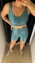 conjunto canelado top e short PETRÓLEO - comprar online