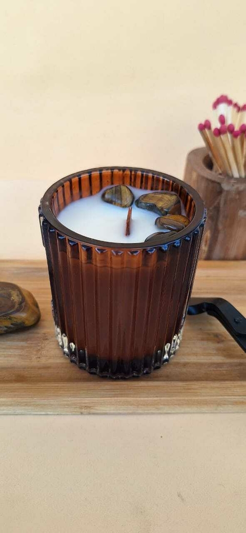 Ametria- Luz e Pedras - Olho de Tigre - Limão Siciliano, flores brancas 180g - comprar online