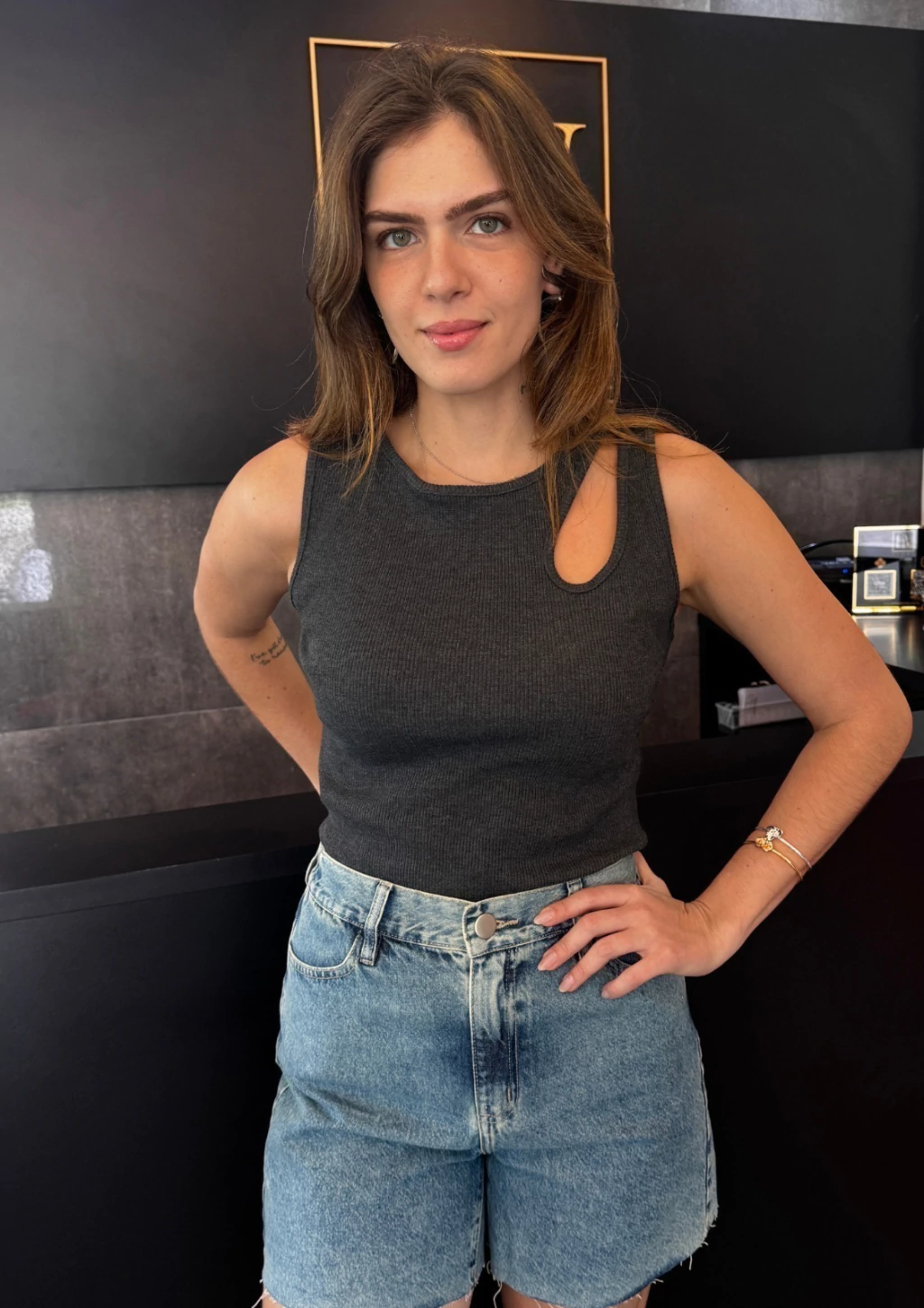 SHORT JEANS ELASTICO