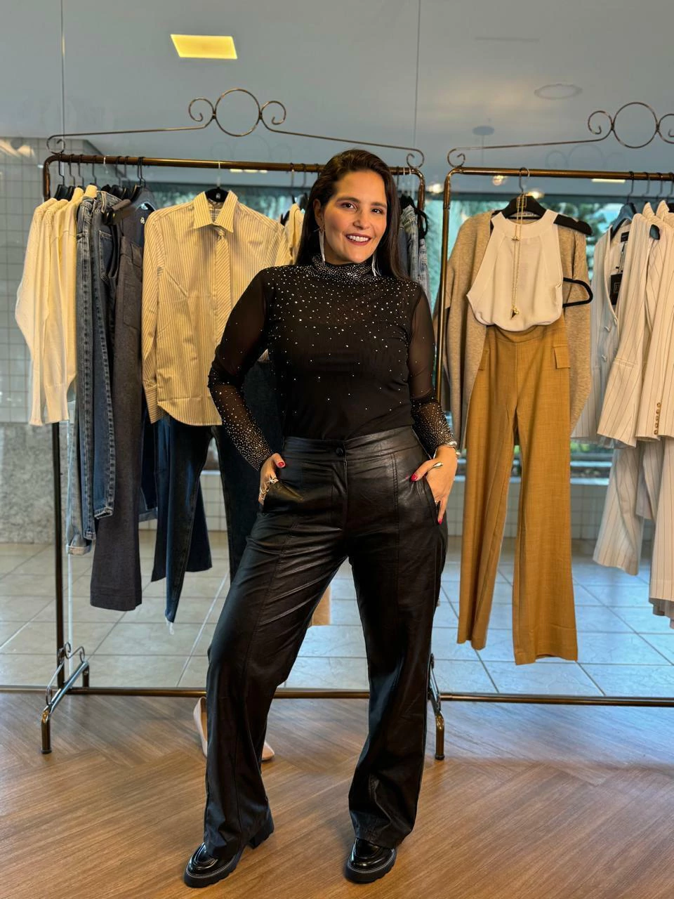CALÇA COURO NANDA