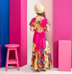 Vestido Rosa Floral - comprar online