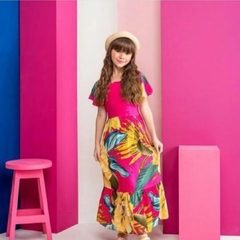 Vestido Rosa Floral na internet