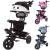 Triciclo Baby Style Velox 2 em 1 com Capota e Empurrador – Conforto para seu Filho