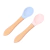 Colher Infantil Bambu e Silicone Baby Style Natural e Segura