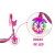 Patinete Infantil 3 Rodas Princesa Snow Rosa – Resistente, Seguro e Divertido