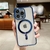 Luxury Plating Clear Magnetic For Magsafe Wireless Charger Case For iPhone 14 13