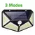 Luminária Parede Solar 100 Leds Bateria Luz Balizador Jardim - comprar online