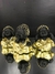 Trio de Budas Preto/Dourado