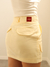 mini short saia amarelo manteiga - comprar online