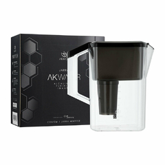 JARRA FILTRO ALCALINA MAGNÉTICA 3x + HIDRATAÇÃO - RESINA CATIÔNICA + TURMALINA NEGRA + CERÂMICA ALCALINA + CARVÃO ATIVADO + SUPER IMÃ DE NEODÍMIO - loja online