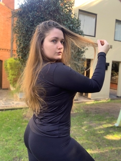 Camiseta Térmica Frizada UNISEX Negra - tienda online