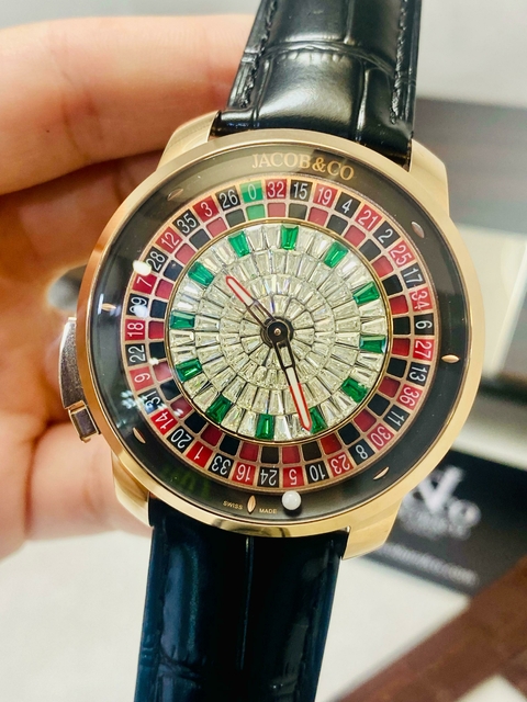 Jacob Rose Gold Baguette Cassino Tourbillon ( Acompanha Caixa Original da Jacob&co ) - comprar online