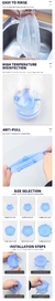 Kit 6 Tampas Tampa Silicone Elastica Reutilizável Elástica para Potes Tapoer Panela Cozinha Flexivel na internet