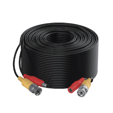 HIKVISION Cable Coaxial Siames (Mini RG59) + Alimentación / 20 Metros de Distancia / CCA / Soporta 1080p