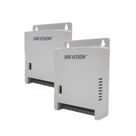 HIKVISION 2 Fuentes de Poder Regulada (12 Vcc / 13.5 Vcc / 15 Vcc) para 16 Cámaras / 1 Amp por Salida