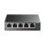TP-LINK Switch PoE No Administrable de Escritorio / 5 puertos 10/100 Mbps / 4 puertos PoE af