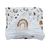 Toalha de banho bebe fralda soft 3 camadas + trio de panos de boca bordados Capadócia