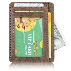 Slim RFID Blocking Leather Wallet Credit ID Card Holder Purse Money Case for Men