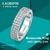 KNOBSPIN Full Moissanite Ring 925 Sterling Sliver Band 18k Eternity Band Anéis