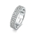 KNOBSPIN Full Moissanite Ring 925 Sterling Sliver Band 18k Eternity Band Anéis na internet