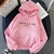 Moletom Outono Inverno Feminino Moletons Carta Impressa Streetwear Pulôver Mang - comprar online