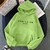 Moletom Outono Inverno Feminino Moletons Carta Impressa Streetwear Pulôver Mang