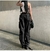 Imagem do Calça HYRAX Feminina Americana Street Bonito Bolsos Retrô Cor Sólida Cintura