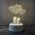 lâmpada para decoração de quarto infantil led holograma 3d ilusão - loja online
