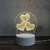 lâmpada para decoração de quarto infantil led holograma 3d ilusão - loja online